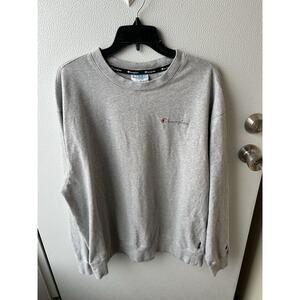 Champion Sweater Embroidered Logo, Grey, XL